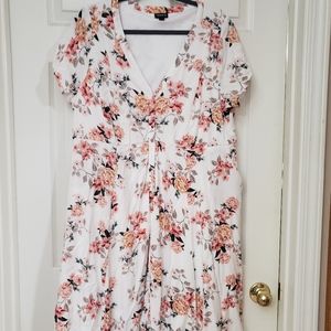 Torrid white floral dress